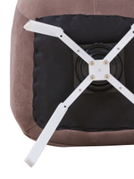 Стул LA ALTA EELLIOT 360 велюр мокко, каркас белый