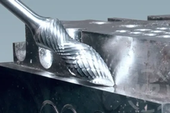 Комбинированная борфреза Karnasch круглая форма + угол