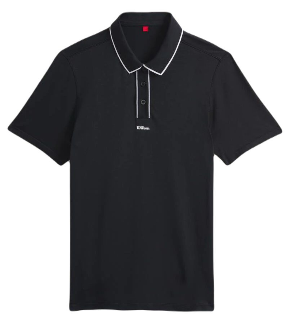 Мужское теннисное поло Wilson All Seasons Polo - черный