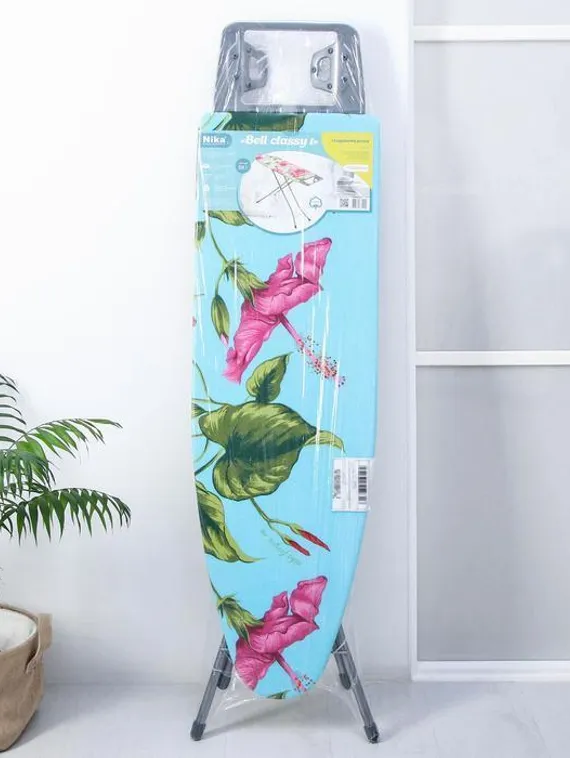 Доска гладильная Nika «Белль Классик 1», 112×34,5 см, два положения высоты 70, 80 см, европодставка, рисунок МИКС