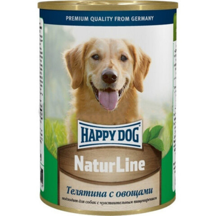Консервы для собак Телятина с овощами, 410г Happy Dog Natur Line