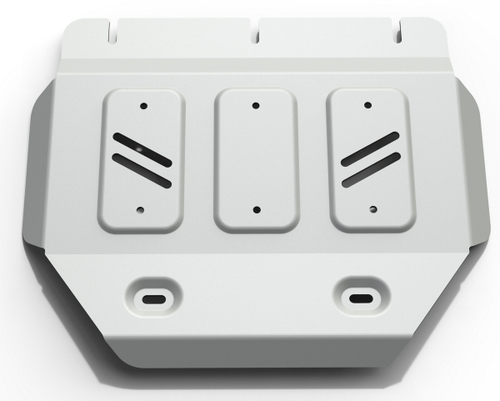 Защита РК Rival для Mitsubishi L200 IV (V - все) 2006-2015/Mitsubishi Pajero Sport II (V - все) 2008-2016 (устанавл-ся совместно с 23.4034.1.6), штампованная, алюминий 6 мм, с крепежом, 2333.4035.1.6