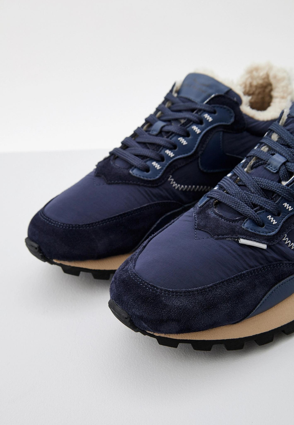 Кроссовки муж. Voile Blanche QWARK cиний с беж. мехом