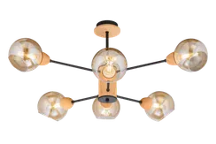 4642/6 BK+WOOD (1) Люстра (RL)