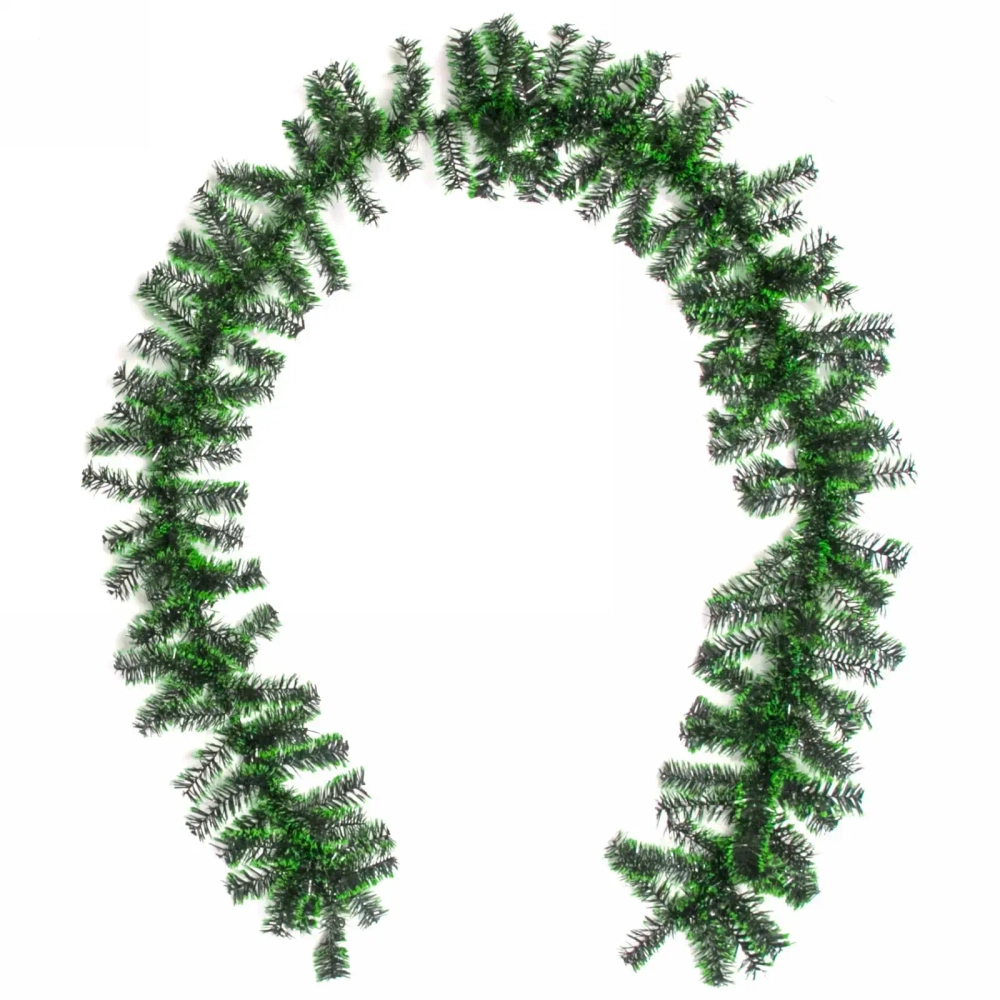 Гирлянда хвойная «Северное сияние» 2,7 м (180 веток) ПВХ, зеленый иней
