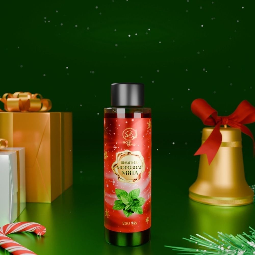 Шампунь для волос Secret Beauty, аромат морозной мяты, красная серия, 250 мл