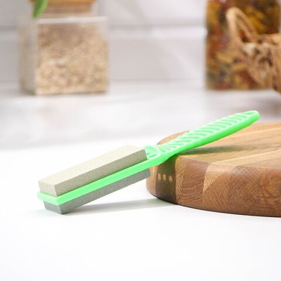 Точилка для металлических ножей с ручкой Доляна, 21,5×4 см, цвет МИКС (Цвет: не задано)