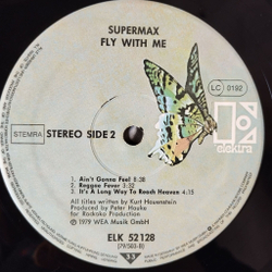 Винтажная виниловая пластинка LP Supermax Fly With Me (Germany 1979) African Blood