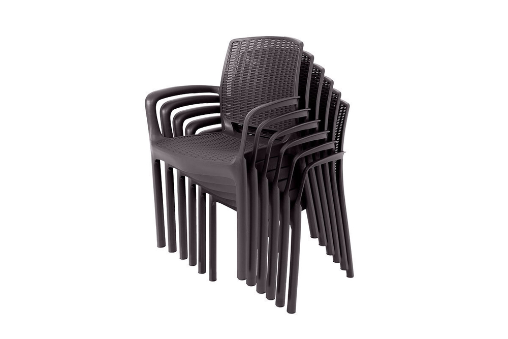 Комплект мебели Barcelona Set, венге (6 стульев Jersey венге/1 стол Fiji венге)