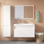 Тумба с умывальником подвесная с ящиком IDDIS Esper, белая, 100 см, ESP10W0i95K