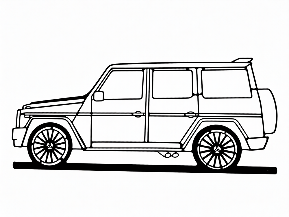 Панно автомобиль - "Mercedes-Benz G"