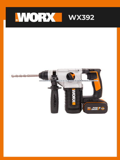 Перфоратор аккумуляторный Worx WX392