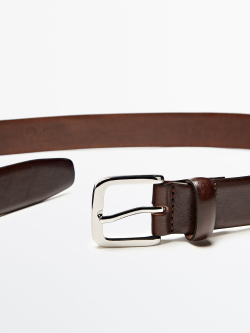 Massimo Dutti Кожаный ремень, коричневый