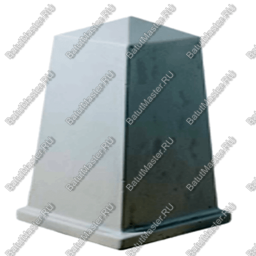 СТОЛБ БЕТОННЫЙ ЧЕТЫРЕХГРАННЫЙ, ОКРАШЕННЫЙ