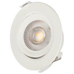 KL LED 22A-5 3K WH Светильник ЭРА светодиодный круглый поворотн. LED SMD 5W 3000K, белый | Встраиваемые LED светильники