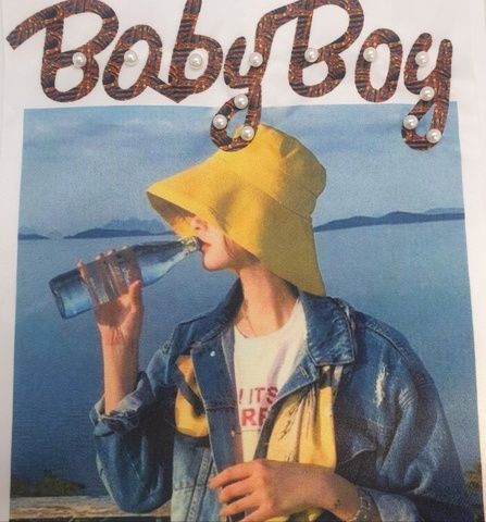 Аппликация пришивная с бусинами Baby Boy 20х25см