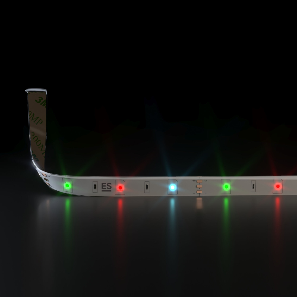 Светодиодная лента Бегущая волна 12 В 7,2 Вт/м 30 Led/м 5050 IP65, RGB, 5 м Лента светодиодная 12V 7,2W 30Led 5050 IP65 бегущая волна, 5м