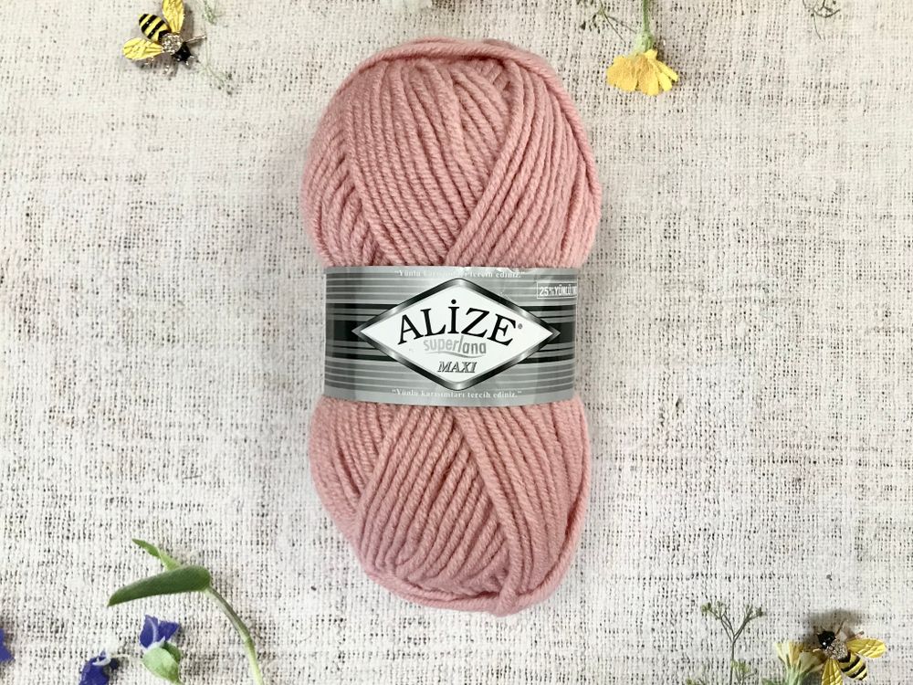 Пряжа ALIZE &quot;Superlana maxi&quot; 161 пудра
