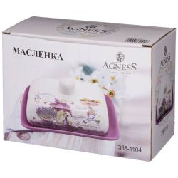 МАСЛЕНКА AGNESS "ЛАВАНДОВАЯ ВЕСНА" 17*12,5*9 СМ (КОР=24ШТ.)