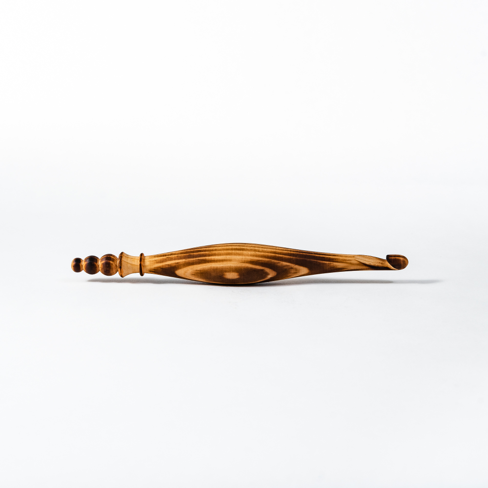 Деревянный крючок для вязания из древесины кедра 8 мм. K262