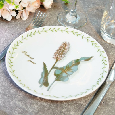 Тарелка 175мм мелкая форма Универсал Ботаника