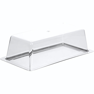 Поднос д/сыра с крыш.;полистирол,сталь нерж.;,H=10,L=33,B=16см;прозр. (Цвет: прозрачный)