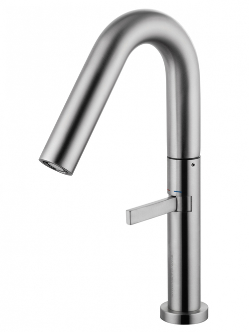 Смеситель для раковины высокий WONZON & WOGHAND, Брашированный никель (WW-6068-BS)