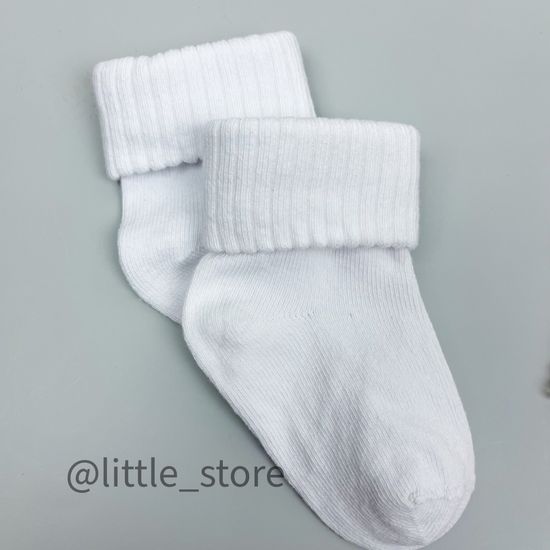 Носочки хлопковые "Бантик и кружево" Белый/Розовый с кружевом