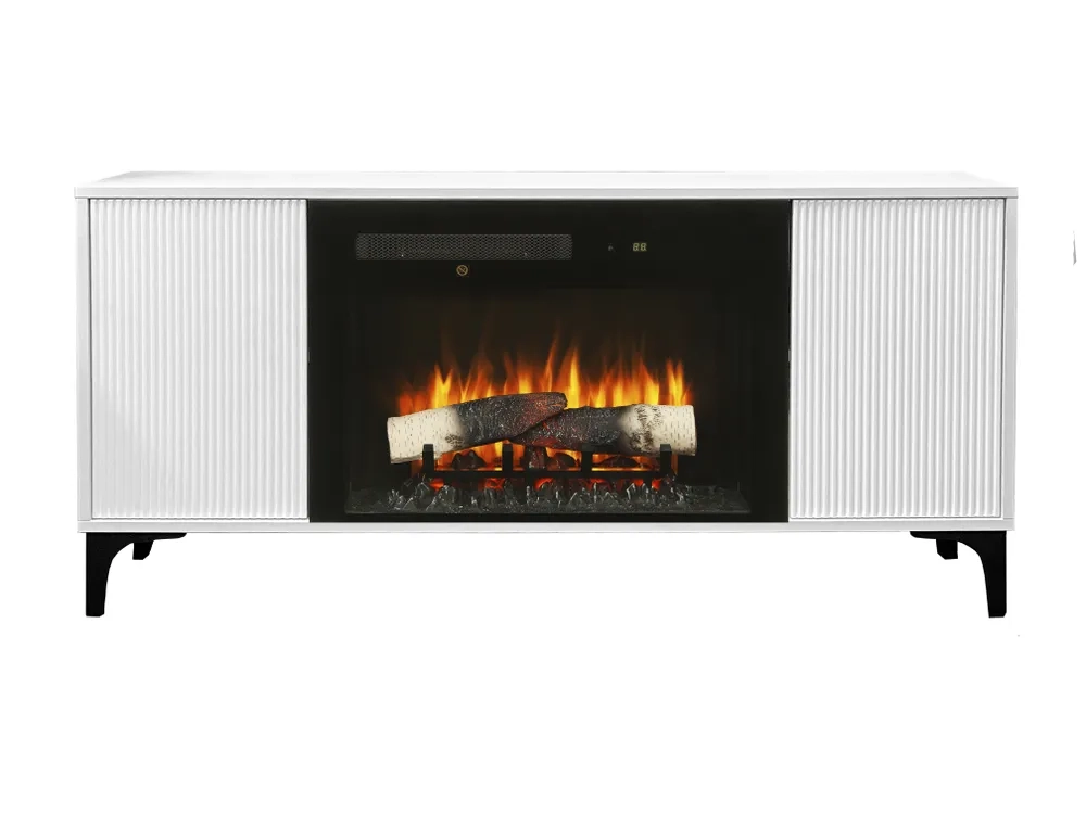 Каминокомплект НАОМИ Белый с очагом Электроочаг MIRAGE/МИРАЖ 25