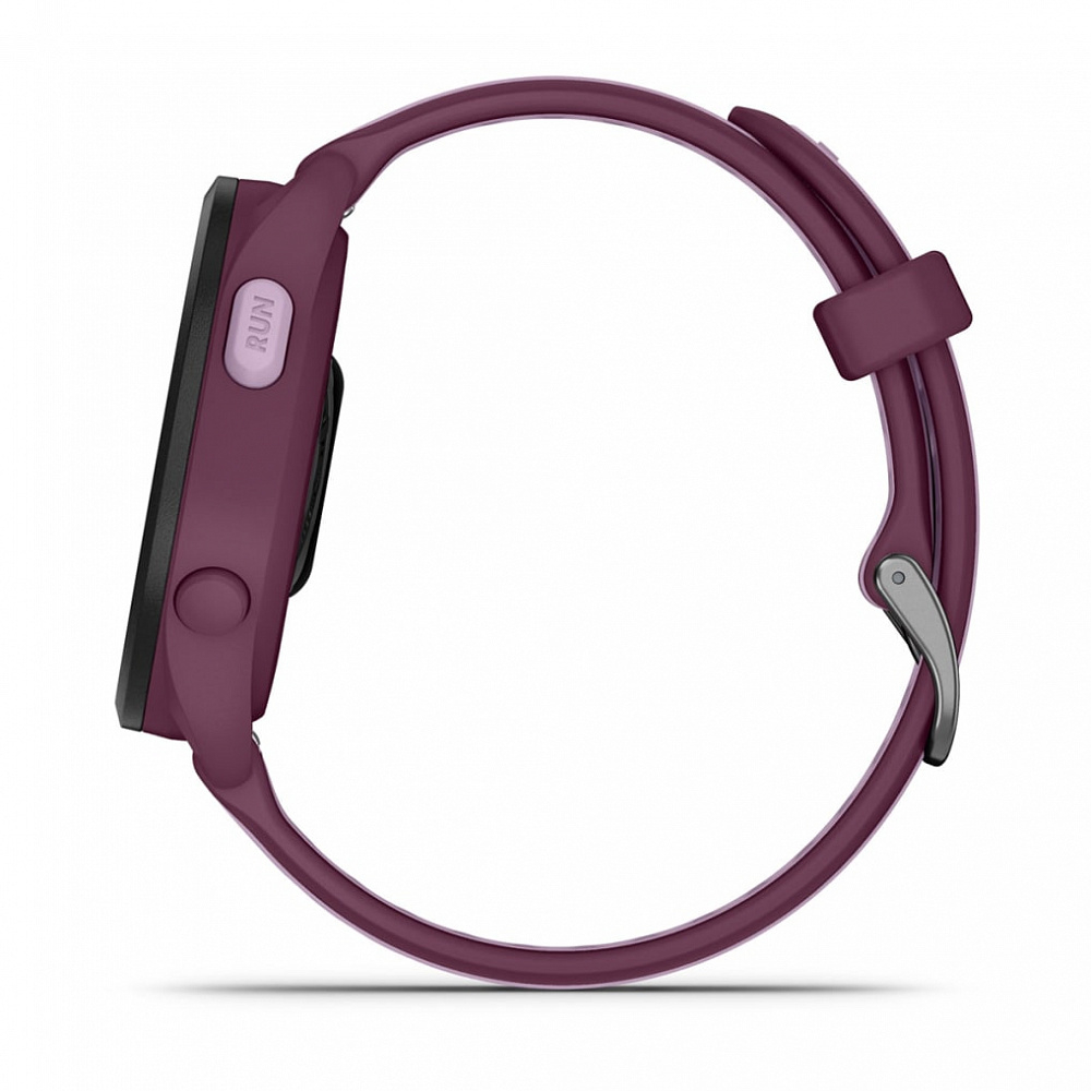 Часы Garmin Forerunner 165 Music лиловый c малиновым ремешком, 010-02863-33