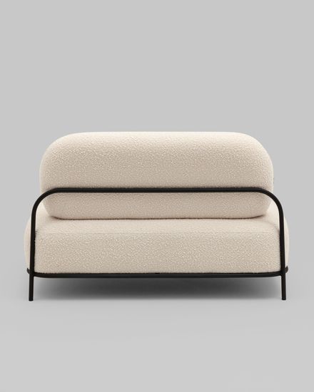 Диван Стоун new ткань букле молочный