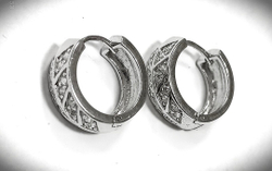 Серьги серебро Эстерелла