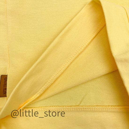 Свитшот из футера(тонкого) С кармашком, желтый