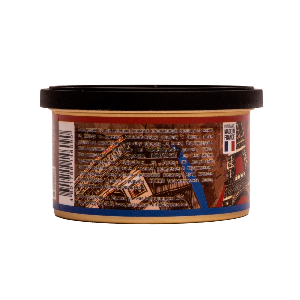 Ароматизатор для автомобиля в банке LERATON Paris (Oud Wood/Дерево Уд)