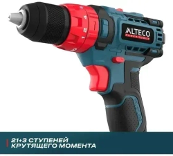 Дрель-шуруповерт, 28 мм, 21 В, 1600 об/мин, патрон - быстрозажимной, разноцветный, надежный