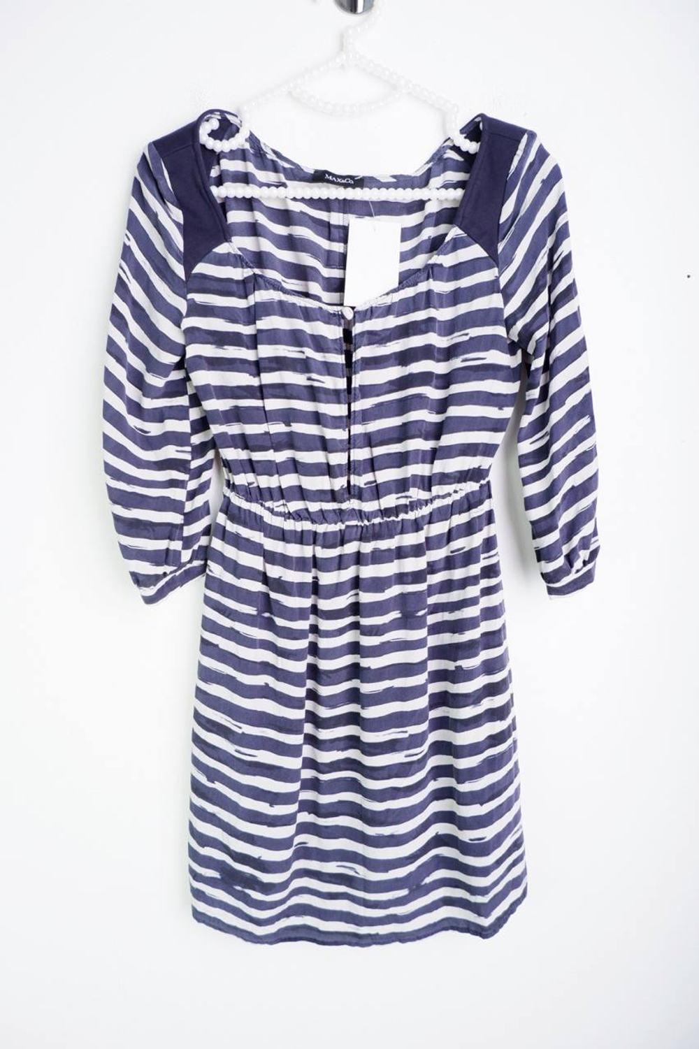 Платье Max&Co в морском стиле, маркировка 38, визуально на 44 размер
