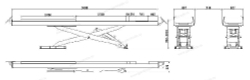 Подъемник ножничный напольный для сход-развала RLS4.5F