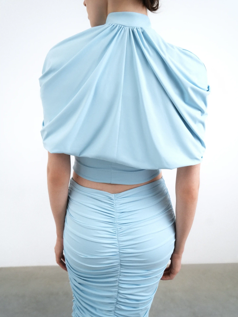 Хейзел (Hazel), накидка из голубого бифлекса