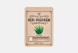 Тканевая маска для лица FORTHESKIN SUPER FOOD REAL VEGIFARM DOUBLE SHOT MASK