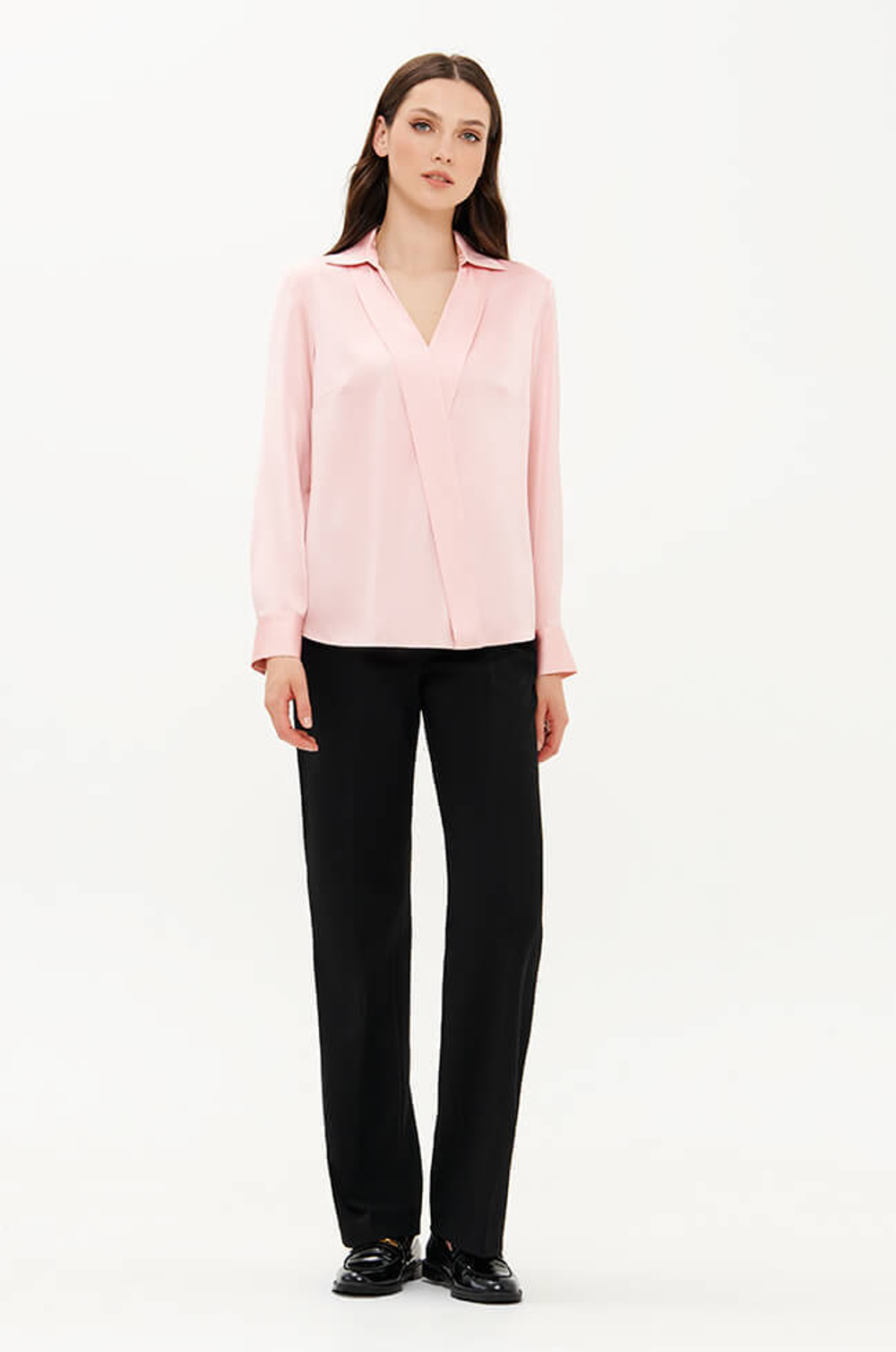 23354 Блузка женская (пепельно-розовый)