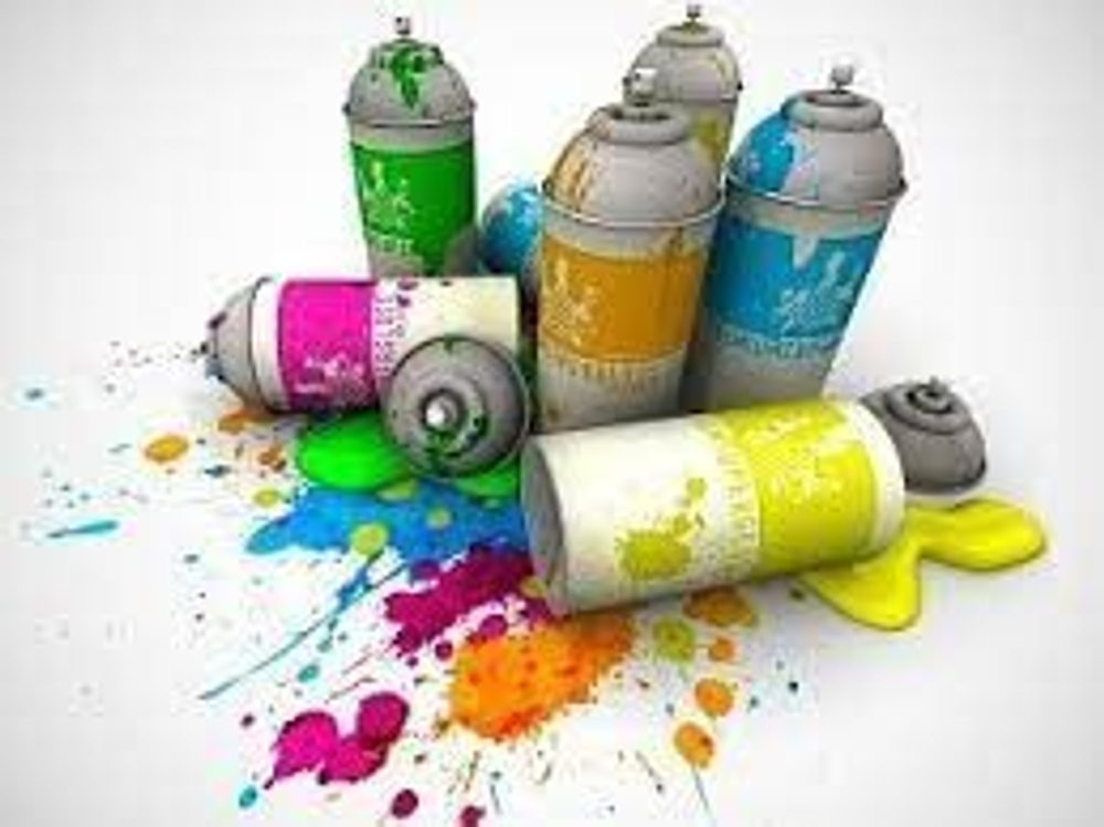 Краска аэрозольная в баллончиках (Желтый) 4102/2940