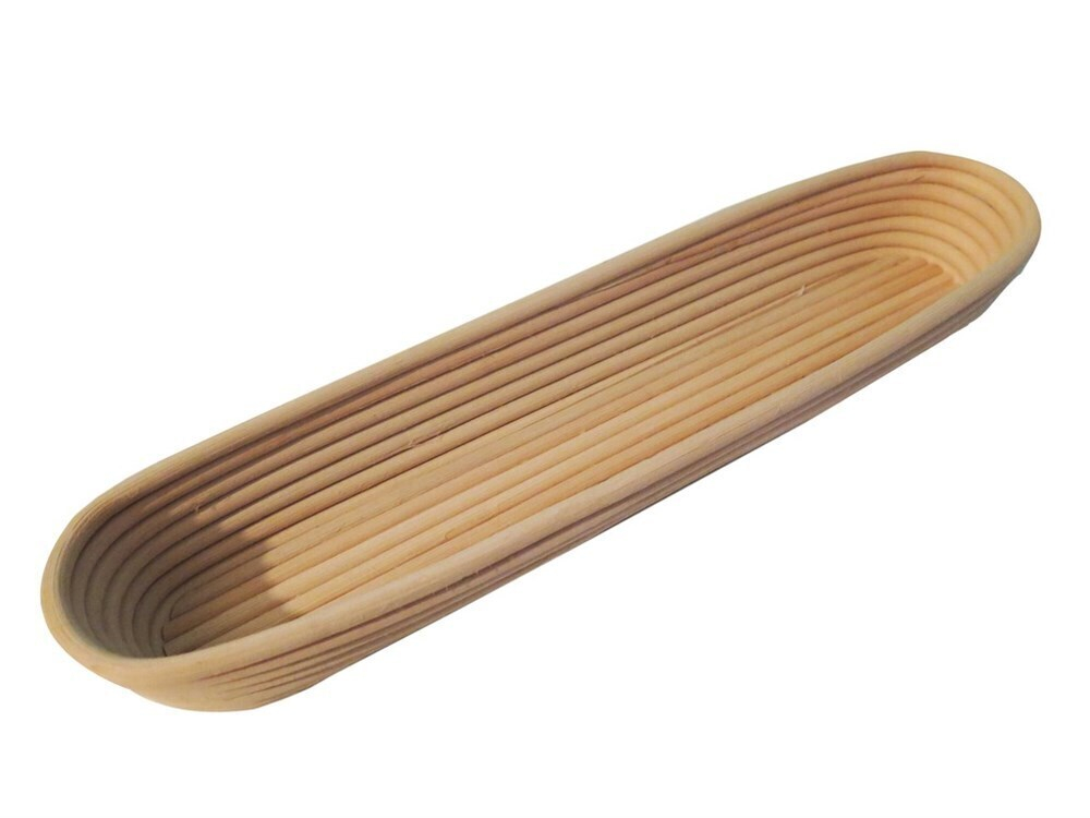 Корзинка для расстойки теста из лозы ротанга для багетов 44х9х5 см