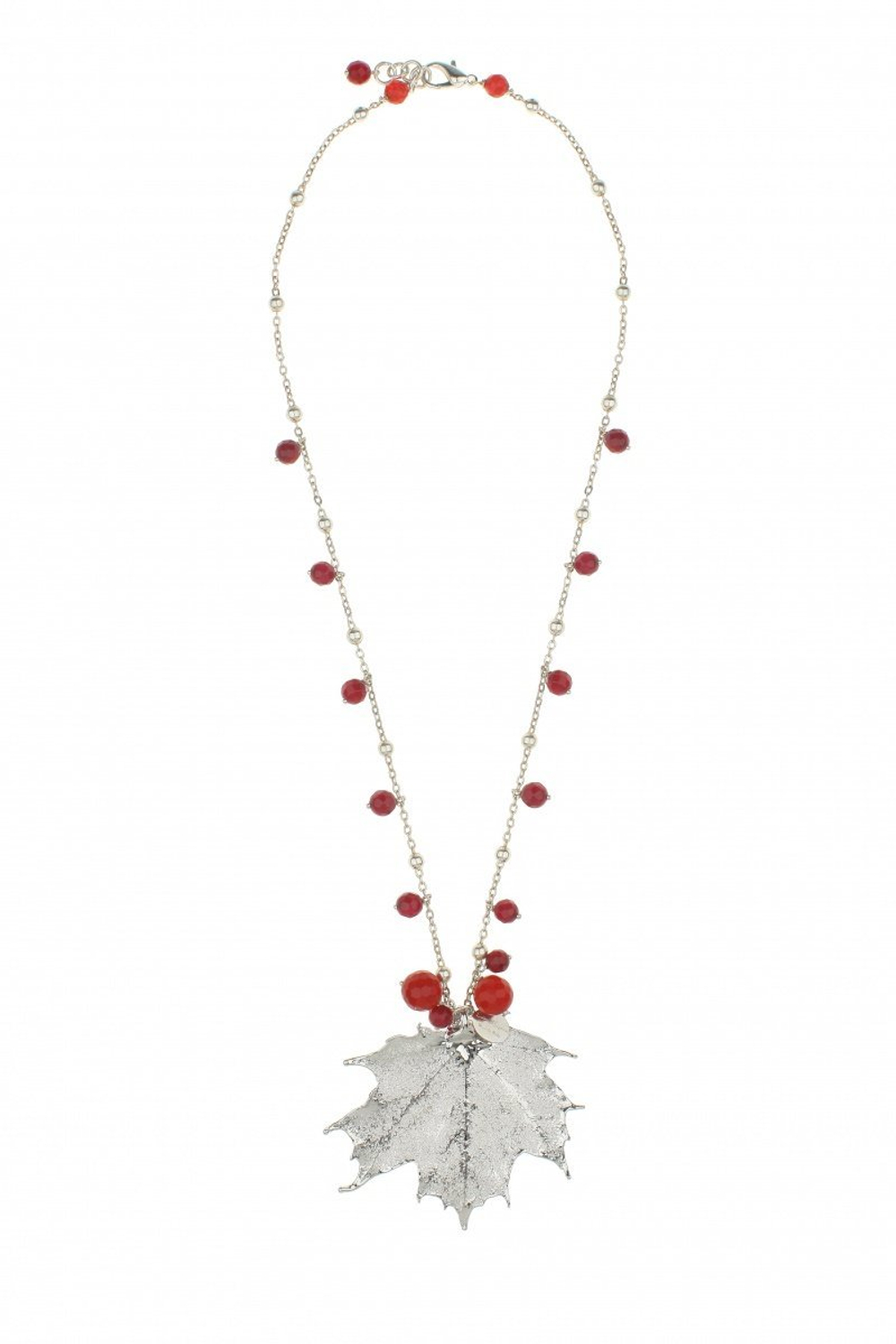 Колье лист Ester Bijoux Амарант CL738-S BW