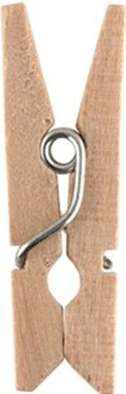 Прищепка для скрап проектов, 25мм, цв.натур.