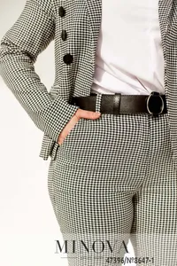 Костюм 8647-1-серая-клетка Minova