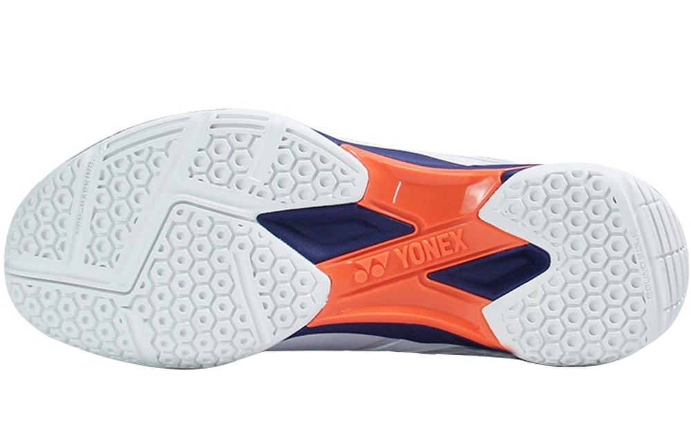 YONEX Power Cushion Low top Badminton Shoes Men"s White/Neon Orange
