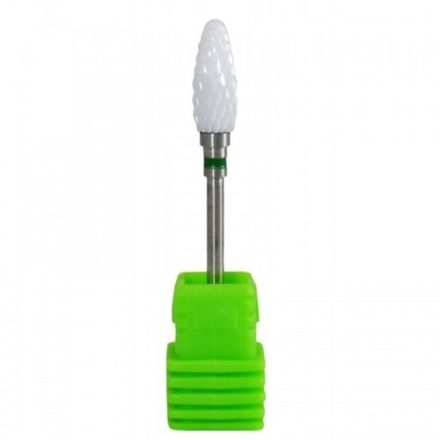 Nail Art Фреза керамическая Кукуруза для снятия гель лака, зеленая