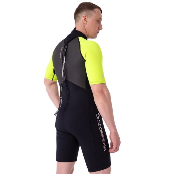 Гидрокостюм Scorpena Hawaii Shorty мужской желтый неон