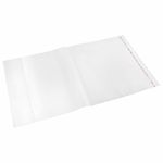 Обложки ПЭ для тетрадей и учебников, НАБОР "20 шт. + 1 шт. в ПОДАРОК", ПЛОТНЫЕ, 100 мкм, универсальные, прозрачные, ЮНЛАНДИЯ, 272703