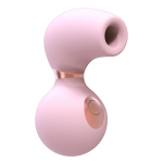 Розовый вакуум-волновой клиторальный стимулятор с вибрацией Irresistible Invincible Pink IRR003PNK